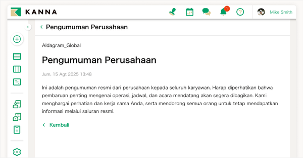 Pembaruan informasi secara real-time