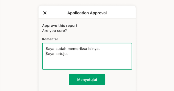 Setujui atau kembalikan dengan komentar, sangat mudah.