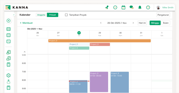 Bagikan jadwal Anda dengan orang lain menggunakan kalender