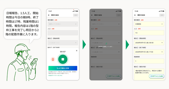 AI音声入力