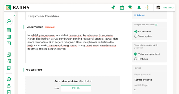Pemberitahuan penting kepada seluruh pemangku kepentingan.