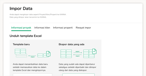 Fitur impor data secara drastis mengurangi pekerjaan input data yang repetitif